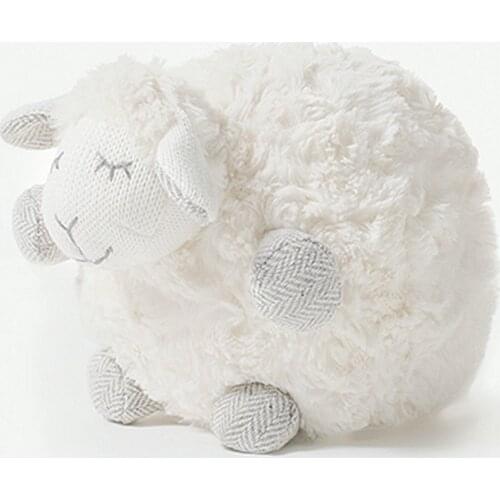 Premium White Sheep Plush Stuffed Animals Lovely Nursey Room Toys Decoration Kids Play timeDoll Soft Cuddly Sleepy Lamb Doll