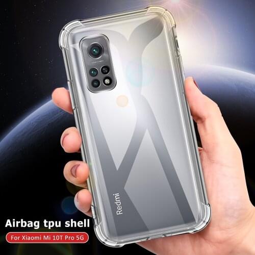 Anti-fall Phone Case For Xiaomi Redmi Note 10 Pro Max 10S 10 5G 4G Soft Transparent Back Cover For Redmi Note 10 Pro Fundas Capa
