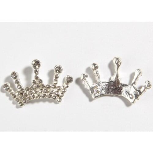 10PCS 20*32MM Metal Crystal Rhinestone Buttons Embellishment For Wedding Invitation Jewelry Bag Shoes Clothes Craft Project