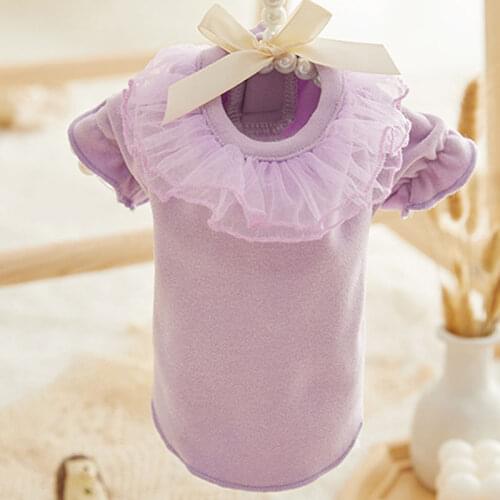 Luxury Pet Clothes Soft Warm Fake Fur Dog Coat O-neeck Hoody Hoodies Puff Sleeve Lace Collar Puppy Cat Jacket Pet Costume Outfit