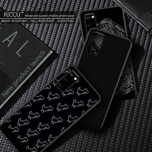 Luxury cute black pattern Phone Case for Samsung S20 plus Ultra S6 S7 edge S8 S9 plus S10 5G