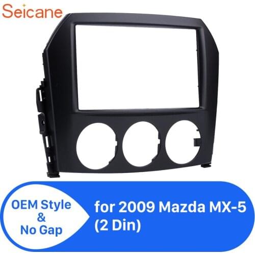 Seicane 2 DIN Car DVD player Panel Trim Bezel Radio Fascia Frame Cover Kit for Mazda MX-5 173*98/ 178*100/178*102mm