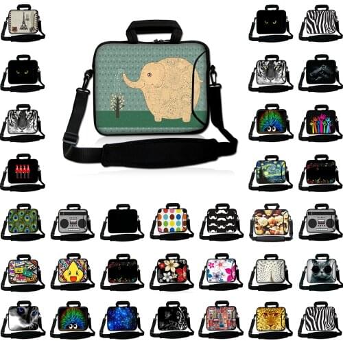 Laptop Messneger Briefcase Neoprene 10 12 13 14 15 17 15.6 13.3 11.6 inch Notebook Chromebook Carry Bag Case For Macbook Acer HP
