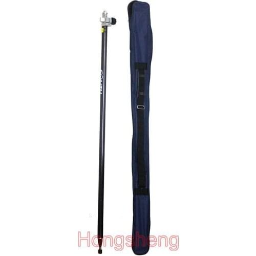 Telescopic Carbon Fiber Prism GPS Pole Total Station Surveying Topcon