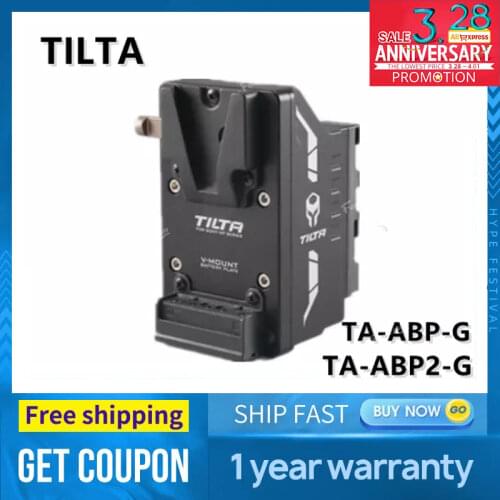 Tilta V Mount Battery Plate Gray TA-ABP-G for Z CAM cameras Sony L Series to V-Mount Adapter Battery Plate Type I