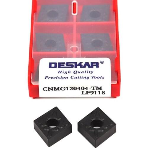 CNMG120404 CNMG120408 CNMG120412 TM CQ LF9118 CNC Lathe Turning Tool High Strength Carbide Inserts Black Coating Machining Steel