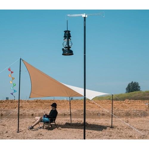 Top!-ShineTrip Lantern Stand Camping Folding Lamp Pole Portable Lightweight Aluminum Light Stand for Picnic Hiking Fishing
