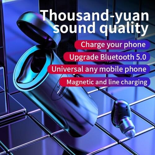 TWS Earphones Charging Box Wireless Headphone Bluetooth-compatible 9D Stereo Sports Waterproof Earbuds Headsets With Microphone