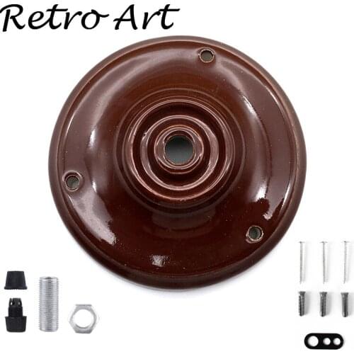 Vintage ceramic porcelain ceiling rose antique style ceiling canopy retro light fitting