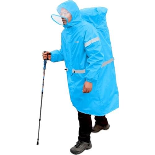 4 Season Raincoat Backpack Cover One-piece Poncho Rain Cape Outdoor Travel Climbing Hunting Hiking Camp Unisex Coat Water Gear