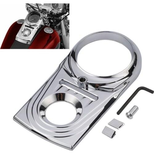 Motorcycle Dash Panel Insert Cover Die Cast Sculpted For Harley Dyna Wide Glide FXDWG Softail FLST FLSTS FXST Fatboy