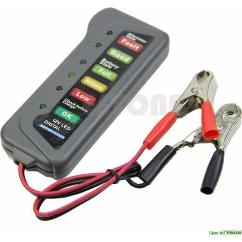 High Quality LED Digital Battery Alternator Tester For Car Motorcycle Trucks 12V