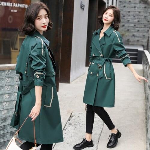 Женские двубортные тренчи YONG YAO HONG China At AliExpress