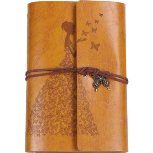 Refillable Notebook Journals,A6 Leather Bound Travel Diary Art Drawing Sketchbook Journals to Write in for Women/Valentines Day