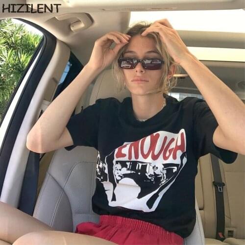 Women t-shirt Short Sleeve T Shirts Oversized Letter y2k top Hip Hop Loose Korean Style Kawaii All Match Students Simple Chic