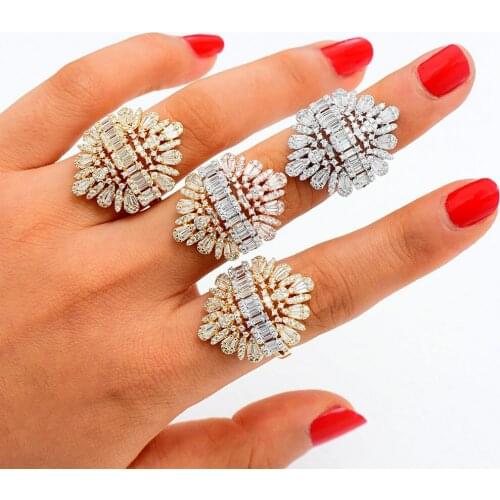 GODKI 2020 New Fashion Luxury Charm AAA Baguette Cut Cubic Zircon Wedding Rings for Women T Shape Stone Party Wedding Jewelry