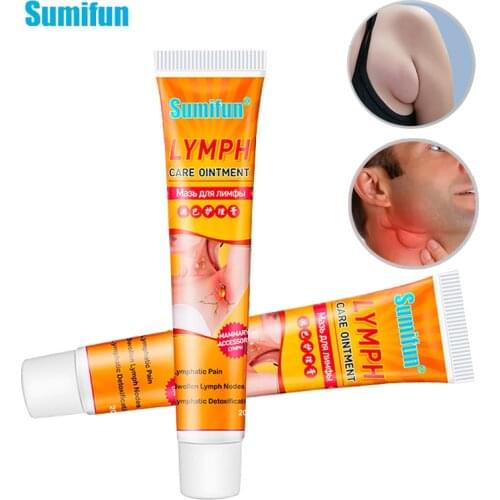 Sumifun 1pcs Lymphatic Detox Ointment Hot Lymph Cream Neck Armpit Anti-Swelling Herbs Cream Medical Plaster Health Care