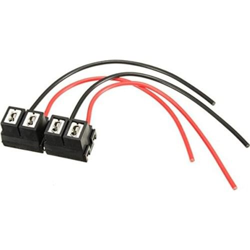 2pcs Car H7 Headlight Ceramic Bulb Holder Auto LED Halogen Bulb Socket H7 LED Lamp Holders H7 adapter Connector Plug Wire