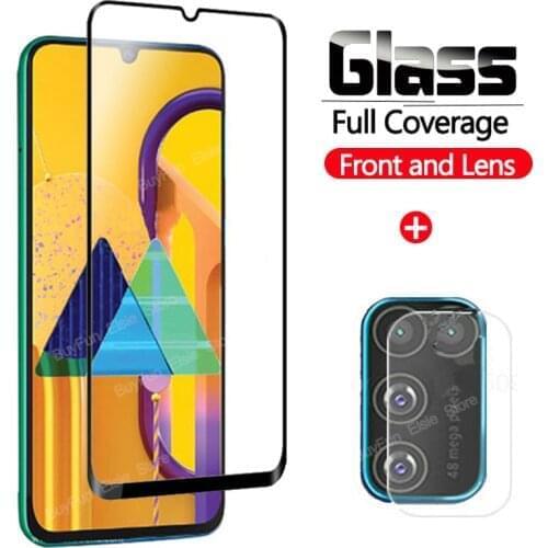 2in1 camera protector on for samsung galaxy m31 m30s m30 protective glass for samsung m 30 30S 31 m315 tempered glass film