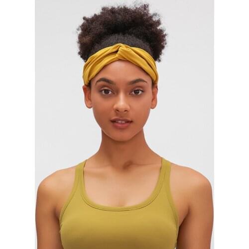 2021 High Elastic Sport Yoga Headbands For Women Running Hair Band Skin Friendly Cross Binding Turban Gym Sweatband Fitness