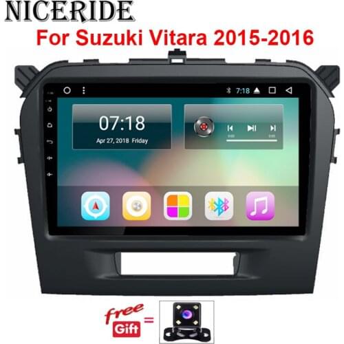 Touch Screen Android 7.1 9 inch Multimedia GPS Navigation 2 Din Car Radio For SUZUKI VITARA 2015 2016 autoradio headunit bt wifi