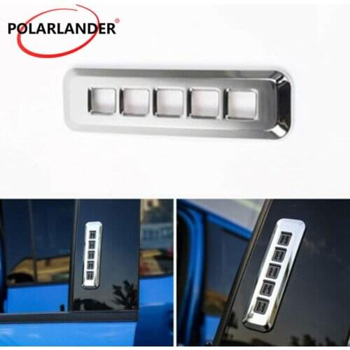 Car Accessories Pillar Post Keypad Trim Carbon Fiber Grain Door Lock Password Button Cover For 2014 2015 2016 2017 Ford F150 1PC