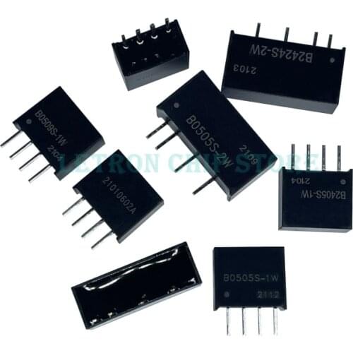 B0505S B1205S B1212S B2405S 1W 2W regulated power supply module Isolating Switching Power B0505S-1W B0505S-2W