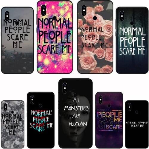 Normal People Scare Me Phone Case For Xiaomi Redmi 4x 5 plus 6A 7 7A 8 mi8 8lite 9 note 4 5 7 8 pro