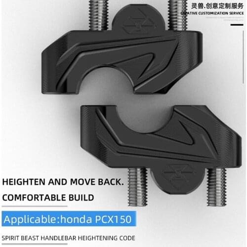 Spirit Beast Motorcycle Handlebar seat Modified handlebar heightening mount Handle rear shift base For Honda Pcx150