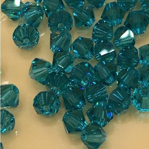 3mm 4mm 6mm rhombus faceted Crystal Glass Beads Loose Spacer Round Beads For DIY Jewelry Making