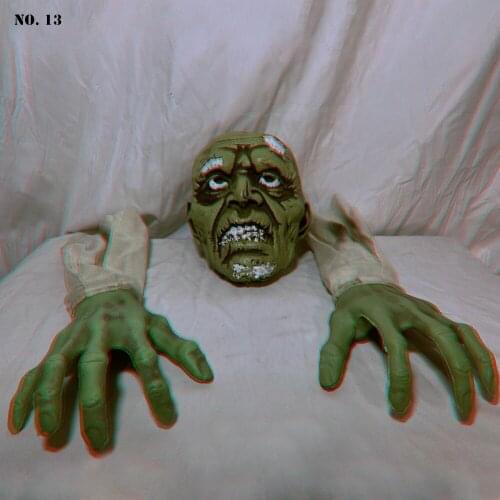 Halloween Zombie Face + Arm Lawn Pile for Best Halloween Graveyard Decoration Halloween Decor Skeleton Props Horror Skull Head