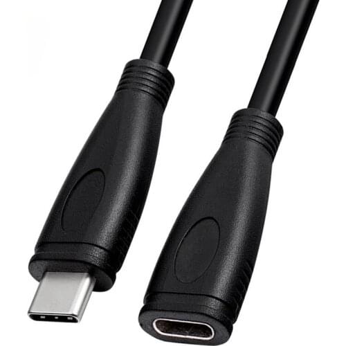 0.5-2m Extension Cable Type-C Male To Female Usb Connector Extension Cord USB Cable Extender Data Cord for Laptops Tablets