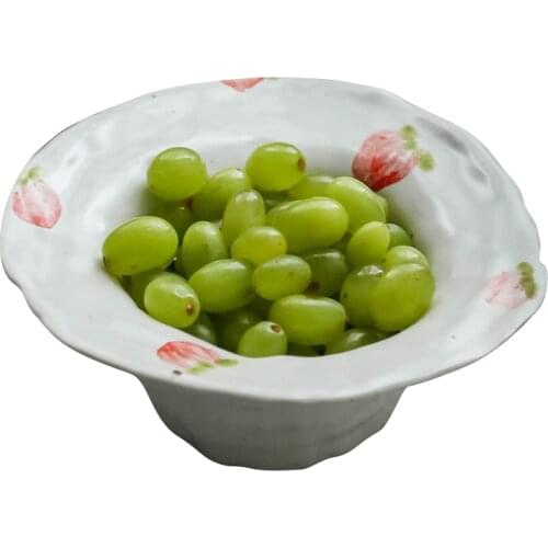 Creative Japanese Style Hand Pinch Girl Heart Ceramic Bowl Breakfast Bowl Personality Fruit Bowl Stoneware Rice Bowl Oatmeal