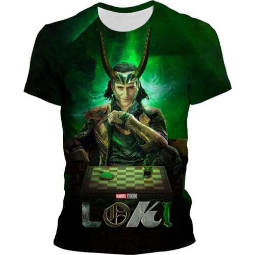 Loki Summer T Shirt For Men Marvel 3D Print Cool Children Tee Shirts Short Sleeve Summer Fashion Women Oversize T-shirts