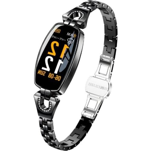 Fashion Ladies Smart Watch H8 luxury Female Health HR Blood Pressure Sport Fitness Tracker Smart Watch Women