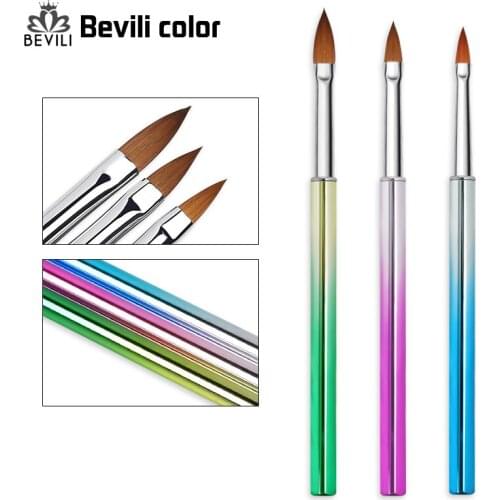 3Pcs Sculpture Nail Brush Set Nail pen Brush Color Painting Pen Drawing Carving Brushes Nail Gel Polish Manicure Nail Art Tools