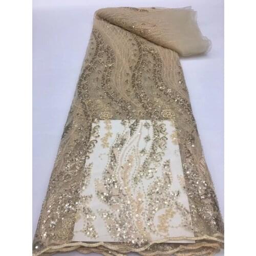 Nigerian Lilac Lace Fabric With Stones sequins African Mesh Fabric 5Yards French Net African Lace Fabric 2021 High Quality Lace