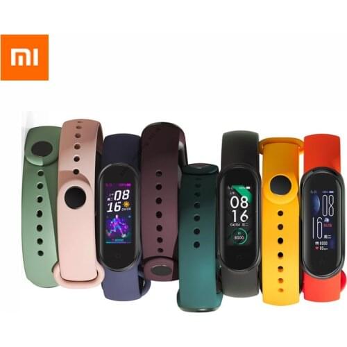Original Xiaomi Mi Band 5 strap Wristband Bracelet Silicone Xiomi Mi Band5 Miband 5 replacement Wrist Straps Mi Band 5 Strap