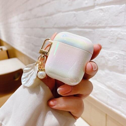 Luxury Pearl Case for Apple Airpods 1 2 3 Bracelet KeyChain Case for AirPods Pro Case TWS Bluetooth Earphone Accessories Box Bag