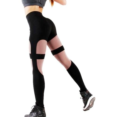 CHRLEISURE Women High Waist Fitness Legging Activewear Workout Leggings Patchwork Black Leggings Fitness Feminina