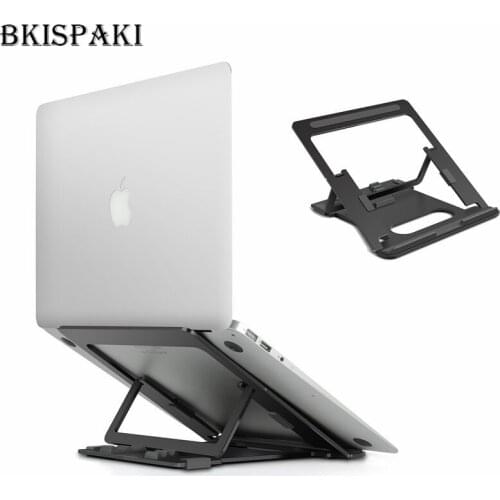 Laptop Foldable Stand Aluminum 6 Heights Adjustable Ventilated Support Portable Universal Notebook Holder for MacBook Air Pro