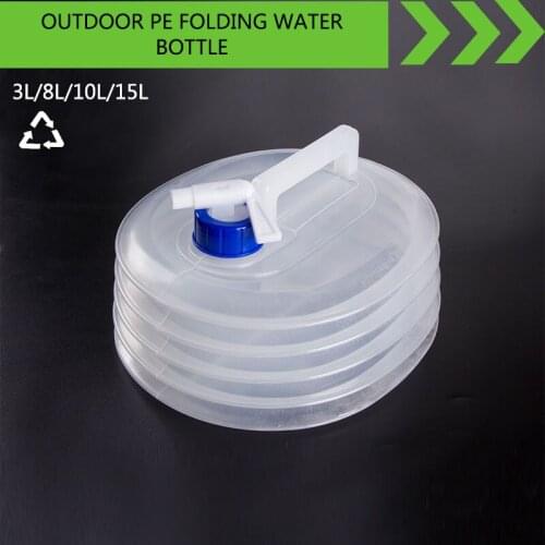 Collapsible Water Container Water Buckets, 3L/5L/8L/10L/15L Camping Water Storage Carrier Jug for Outdoors Hiking Survival