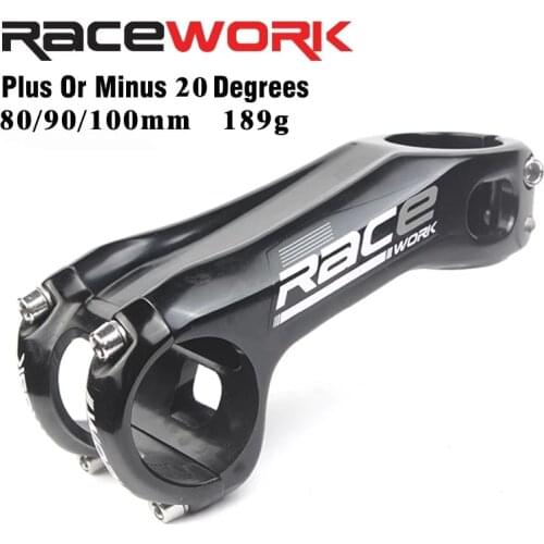 Racework MTB Road Bike Stem 31.8*80/90/100mm Ultralight CNC Mountain Bicycle 20 Degree High Strength XC AM DH Bike Stem