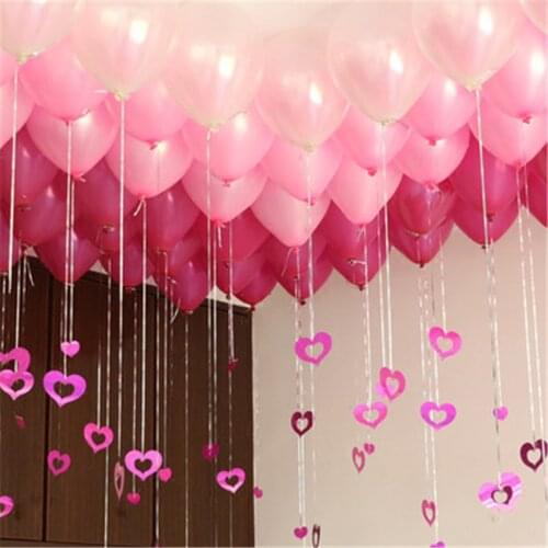 100pcs Baby Birthday Banquet Decoration Rain Silk Sequin Pendant Wedding Wedding Room Decoration Balloon Rain Silk Pendant