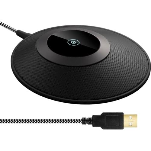 G13 360° Omni-Directional Stereo Conference Microphone USB Port for Desktop Computer Conference Meeting Amplifier