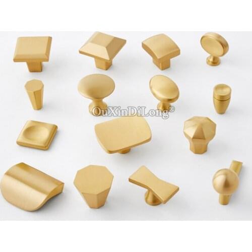 High Quality 10PCS European Solid Brass Cabinet Door Handles&Knobs Cupboard Wardrobe Drawer Kitchen TV Wine Cabinet Pulls Knobs
