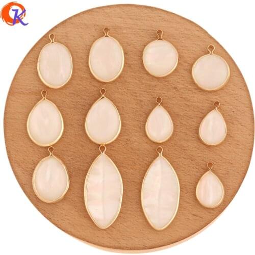 Cordial Design 100Pcs Jewelry Accessories/Earrings Connectors/Charms/Shell Effect/DIY Making/Hand Made/Pendant/Earring Findings