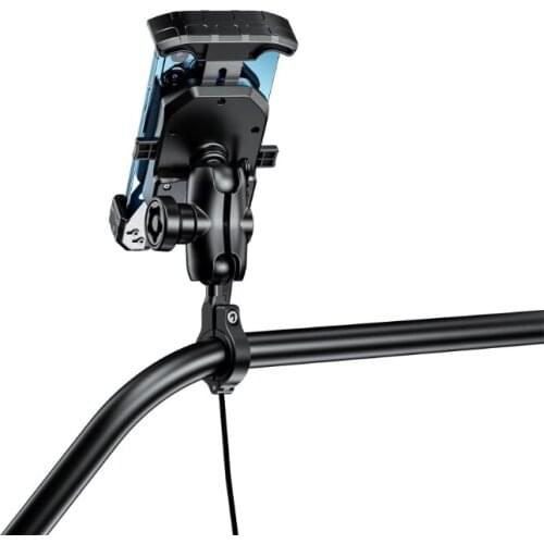 H05A 12V Motorcycle 18W Type C PD Quick Charger 15W Wireless Charger Cradle Holder for 3.5-6.5" Mobile Phone