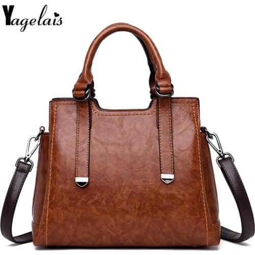 2019 Handbags New The Big Capacity Bags For Women Leather Shoulder Messenger Bag Soft Ladies Crossbody Messenger Female