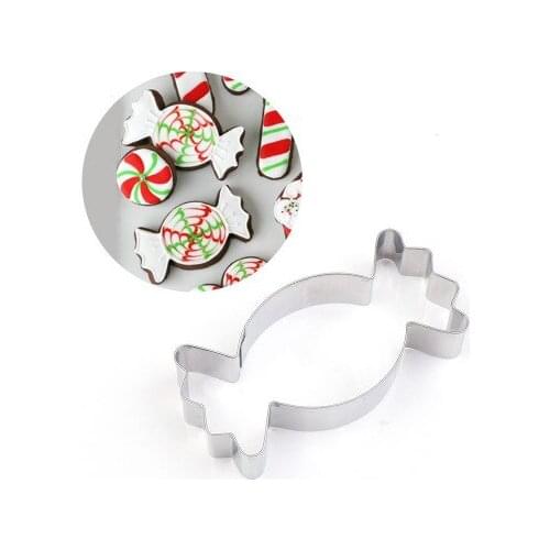 1pc Stainless Steel Candy Shape Cookie Cutter Biscuit Cake Decorating Tool Baking Mold Mould Tool For Kids Kitchen Tools